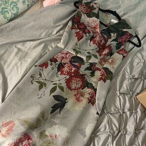 Gray floral Calvin Klein dress